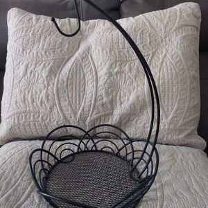 Banana/fruit metal basket black